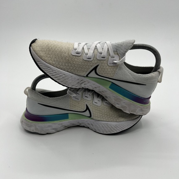 Nike React Infinity Run FK Running Shoes Womens Size 7.5 Iced Lilac Sneakers - Picture 6 of 10